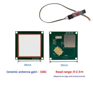 Mini Embedded UHF RFID Modul Himbeer PI Zugangs kontroll kartenleser 3dbi Antennen leser Integriertes UHF RFID Modul