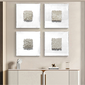 Nordische minimalistische 4-teilige Acryl-Wandskulptur, abstrakte Wandkunst - Product Image 6