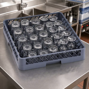 Support de base pour gobelets empilables et emboîtables de qualité alimentaire, avec 16/20/25/36/49 compartiments, extenseur et espaceur de gobelets - Product Image 1