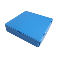 Plaque en plastique ondulé bleu creux, imperméable et anti-rayures, en Corflute, pour la protection des surfaces de tuyaux et comme doublure d'emballage
