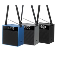 Speaker Bluetooth Trendy dengan Layar LED, Woofer, Portabel, dan Port USB