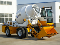 Camion malaxeur à béton autochargeur mobile de 1,8 à 2,6 m³, machine à béton hydraulique diesel pour la construction de routes et de ponts