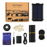 Traceur de bétail solaire 20000mAh 2G 4G LTE WiFi BeiDou GPS GSM GNSS avec sangle anti-détachement, étanche IP67, pour bovins, ovins et élevages