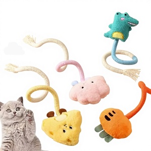 Jouets à mâcher en peluche <span class=keywords><strong>pour</strong></span> chat, mignons et interactifs, avec corde, <span class=keywords><strong>pour</strong></span> <span class=keywords><strong>la</strong></span> dentition, jouet à mâcher à <span class=keywords><strong>la</strong></span> catnip <span class=keywords><strong>pour</strong></span> chats - Product Image 1
