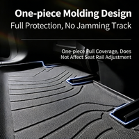 Tapetes de Piso 3D TPE Inodoros para Auto, Revestimiento de Maletero para Mitsubishi X-Force 2023, Alfombra Protectora para Maletero