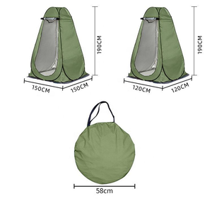 Abri <span class=keywords><strong>de</strong></span> plage léger à <span class=keywords><strong>double</strong></span> couche, automatique et pop-up, pour la confidentialité et la protection solaire, idéal pour se changer, les toilettes et la douche en extérieur - Product Image 6