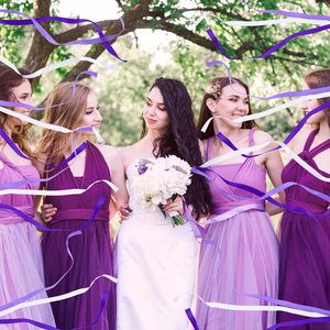 Ribbon Wedding <b>Wand</b> Sticks Purple Ribbon Streamers Party Ribbon Streamers with Bells Silk <b>Fairy</b> Stick <b>Wand</b> Holiday Photo Props - Product Image 4