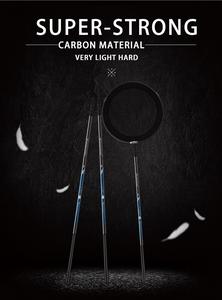 Filet d'atterrissage de pêche à la mouche pliable en alliage d'aluminium carpe truite longue poignée filet d'atterrissage en silicone vente en gros poignée de poteau télescopique - Product Image 2