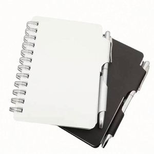 Wholesale Creative Paper <b>Notebooks</b> with Aluminum Shell and Metal Shell Includes Pens and Alloy Coil Creative Design - Product Image 2
