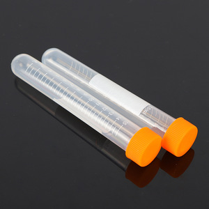 Yuan Yi 15Ml Centrifuge <b>Tube</b> Round Bottom Graduated Transparent Disposable <b>Plastic</b> For Lab Use - Product Image 2