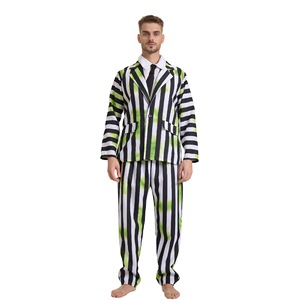 Disfraz de <span class=keywords><strong>Halloween</strong></span> Echo, disfraz de Michael Keaton, traje a rayas para hombre, poliéster - Product Image 3