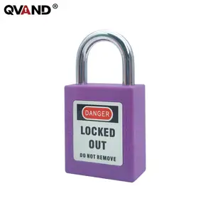 Qvand 25mm thép còng Loto an toàn ổ khóa Khóa tagout an ninh ổ khóa keyed khác nhau