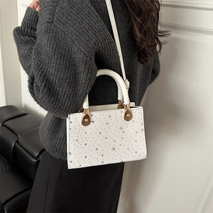Fashion Trend Casual <b>Handbag</b> <b>Small</b> Square Zipper Closure Korean Version Retro Single Shoulder Crossbody Women - Product Image 2