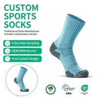 Chaussettes de sport d'extérieur antidérapantes, renforcées, respirantes, anti-humidité, avec revers tricoté, pour la randonnée et la course à pied, personnalisables