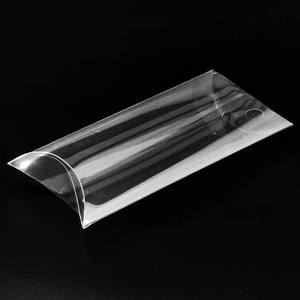 Rõ ràng nhựa Cube đám cưới favour bao bì Quà tặng gối Hộp bao bì Pet PVC Gối hộp - Product Image 5