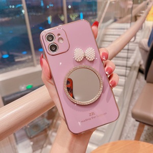 <span class=keywords><strong>Custodia</strong></span> per telefono antiurto elettrolitica di lusso per ragazza per <span class=keywords><strong>Redmi</strong></span> <span class=keywords><strong>Note</strong></span> <span class=keywords><strong>11</strong></span> con specchio per il trucco - Product Image 5