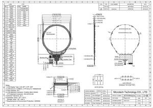 MICRO TECH Factory Design Mipi 3,4 Zoll 800x800 TFT rundes LCD-Modul feld (MTF03400AR39A) für <span class=keywords><strong>Raspberry</strong></span> <span class=keywords><strong>Pi</strong></span> <span class=keywords><strong>Display</strong></span>-Anwendung - Product Image 5