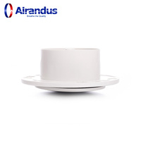 NOUVEAU Cache-ventilateur en plastique moderne et durable en forme d'œil de bœuf pour diffuseur d'air domestique et porte de salle de bain