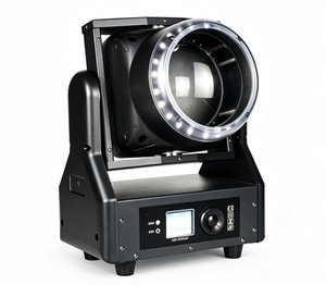 Testa Mobile LED RGBW da 150W ad Alta Luminosità con Effetto Tornado Caleidoscopio, Fascio Luminoso DMX512 Attivato dal Suono per Night Club e Palcoscenici <span class=keywords><strong>Bianchi</strong></span> - Product Image 5