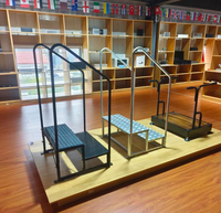Rioychan – Ensemble de 2 pieds de banc modernes en acier de 16 pouces, pieds de table basse robustes, pieds de meubles DIY, vis et patins réglables
