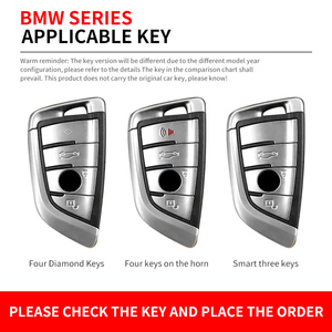 Populaire Vente Chaude À La Mode En Alliage De Zinc De Voiture <span class=keywords><strong>Clé</strong></span> Fob Cas En Métal Silicone <span class=keywords><strong>Clé</strong></span> Shell Protecteur avec <span class=keywords><strong>Porte</strong></span>-clés pour <span class=keywords><strong>BMW</strong></span> <span class=keywords><strong>Clé</strong></span> - Product Image 3