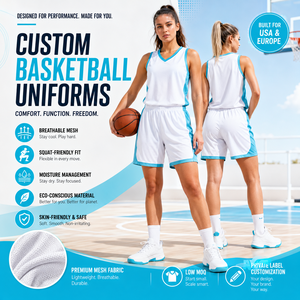 OEM basketbaluniformen in bulk |   Aangepaste kleuren, maten en nummers voor jeugd- en volwassenenteams - Product Image 1