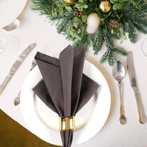 Premium Quality 100% Linen Handmade Disposable Durable Classic White Cloth <b>Napkins</b> with Customizable Sizes for Weddings Events - Product Image 5