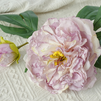 Ranunculus Buatan Sentuhan Asli dengan Biji Teratai, Dekorasi Vintage Cina untuk Hiasan Perapian, Centerpiece, Sisir Rambut Pengantin, Pernikahan