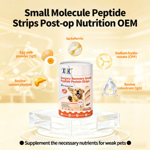 Complément alimentaire naturel pour animaux de compagnie après une opération, bandes de peptides avec lactoferrine, CPP, taurine, stimulant immunitaire pour chiens et chats - Product Image 2