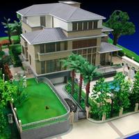 Özel 3D Ev Baskılı Emlak Özel Villa Konut Tesisi Monolitik Ölçekli Model 1:35 Ölçekli 3D Model Tasarımı