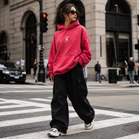 Sweat à capuche personnalisé avec broderie de logo, effet délavé, pour hommes et femmes, coupe oversize, en molleton de coton épais, style streetwear, OEM, faible MOQ, qualité supérieure