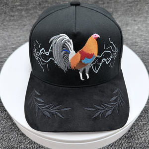 Cappellino da Baseball in camoscio con ricamo di animali personalizzati Gorras <span class=keywords><strong>cappello</strong></span> da Baseball in cotone a tesa curva regolabile a 5 pannelli - Product Image 2