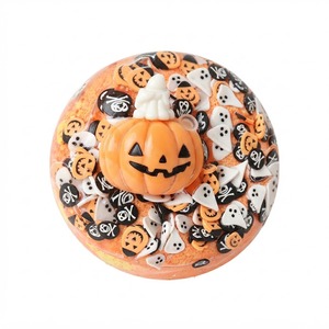 Jouet sensoriel anti-stress Halloween : Citrouille et fantôme, balle souple de décompression à presser pour les fêtes, en PU - Product Image 4