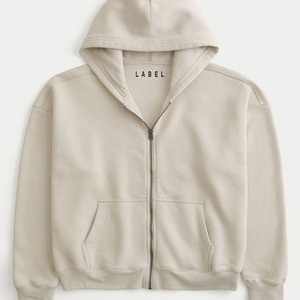 Etiqueta privada de los hombres de tejido superior con capucha cremallera frontal de <span class=keywords><strong>lana</strong></span> con cremallera Sudadera con capucha Athleisure Fleece Sporty Hoodies para hombres - Product Image 3