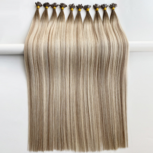 Vera cuticola allineata punta piatta Remy doppio disegnato naturale K punta dei capelli con il prezzo all'ingrosso può <span class=keywords><strong>fare</strong></span> il pacchetto personalizzato - Product Image 6