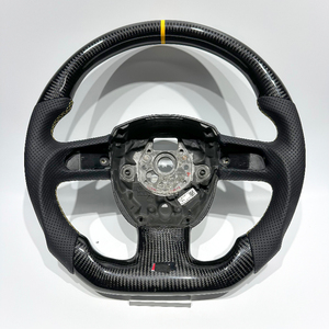 Volant de voiture en cuir plat et cuir perforé le plus populaire pour <span class=keywords><strong>Audi</strong></span> <span class=keywords><strong>Q</strong></span> C8 A1 A3 A4 A5 A6 A7 A8 B6 B7 B8 B9 C6 C7 TT R8 - Product Image 1