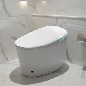Europa Luxo 220V Trabalhando WC Auto Flushing Pé Sensor Flip Cover Voz Controlada Automática Inteligente WC Bowl - Product Image 1