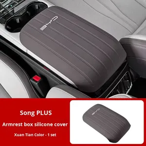 แผ่นซิลิโคนสำหรับคอนโซลกลางรถยนต์ BYD Song Plus DMI/EV ปี 2025 พร้อมที่ชาร์จไร้สายและแผ่นรองเปลี่ยนเกียร์ อุปกรณ์ตกแต่งภายในรถยนต์ - Product Image 6