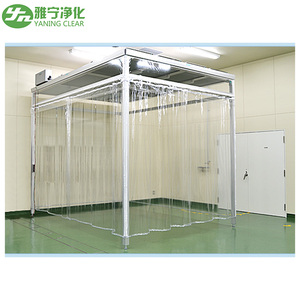 YANING modüler PVC vinil yumuşak duvar temiz oda muhafaza kabin taşınabilir prefabrik temiz kabin temiz oda - Product Image 2