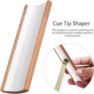 Vbestlife - Herramienta para Dar Forma a la Punta del Taco de Billar, Pulidor de Metal, Herramienta de Reparación de la Punta del Taco de Billar para el Mantenimiento del Taco de Billar - Product Image 2