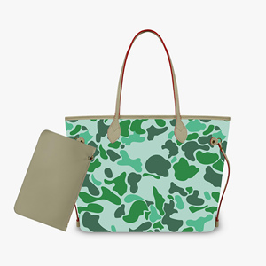 Borsa <span class=keywords><strong>a</strong></span> Spalla Personalizzata Grande Capacità da Donna, Stampa Camo Rosa, in Pelle PU, Set 2 Pezzi: Borsa <span class=keywords><strong>a</strong></span> Mano e <span class=keywords><strong>Portafoglio</strong></span> Cloud Camo - Product Image 4