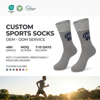 Échantillon gratuit, logo personnalisé, chaussettes de sport pour hommes, séchage rapide, résistantes aux odeurs, 82% coton, chaussettes antibactériennes, chaussettes de cyclisme, GOTS