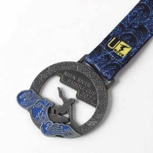 Medalla Deportiva de Aleación de Zinc Dorada al por Mayor, con la Mejor Calidad, Trofeo de Fiesta, Medalla de Metal 3D Personalizable - Product Image 2