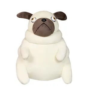 Fabriek Prijs 15/30Cm Mooie Fat Pug Knuffels Kawaii Zitten Pug Honden Speelgoed Gevulde Poppen Kussen Voor kids Verjaardagscadeau