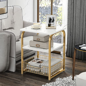 Meuble d'appoint moderne en bois pour canapé et petite table basse, table de chevet mobile pour chambre à coucher - Product Image 2