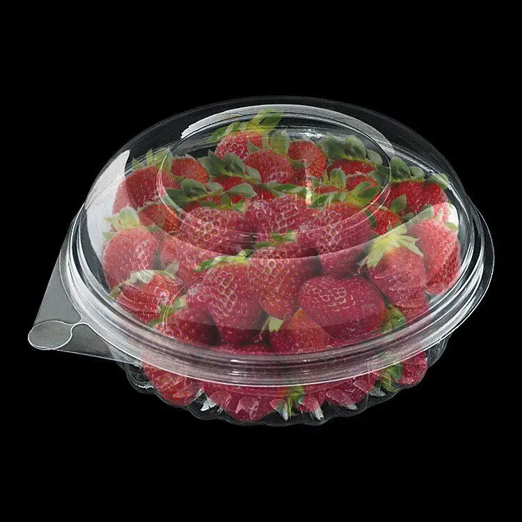 12oz 360ml Blister Disposable Clear Food Plastic Bowl With Dome Lid for Snack Fresh Fruit Salad Soup