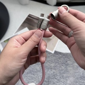 Oem ODM biểu tượng tùy chỉnh USB-C để TYPE-C pd60w Dây buộc cáp 5A nhanh chóng sạc nguyên liệu đồng nguyên chất cho máy tính và máy quét mã vạch - Product Image 2