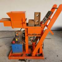 Machine de moulage d'argile du Mozambique en promotion, presse hydraulique pour briques d'argile, machine de moulage de blocs de fumier de vache
