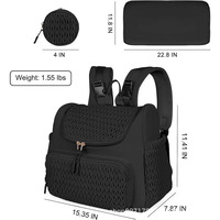 Sac à langer pour bébé réutilisable et écologique avec logo personnalisé, sac à dos de voyage multifonctionnel de grande capacité et de haute qualité