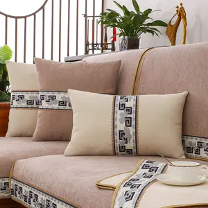 Factory Direct Universal Furniture Protector Non-slip Breathable Durable Chenille Sofa Cover